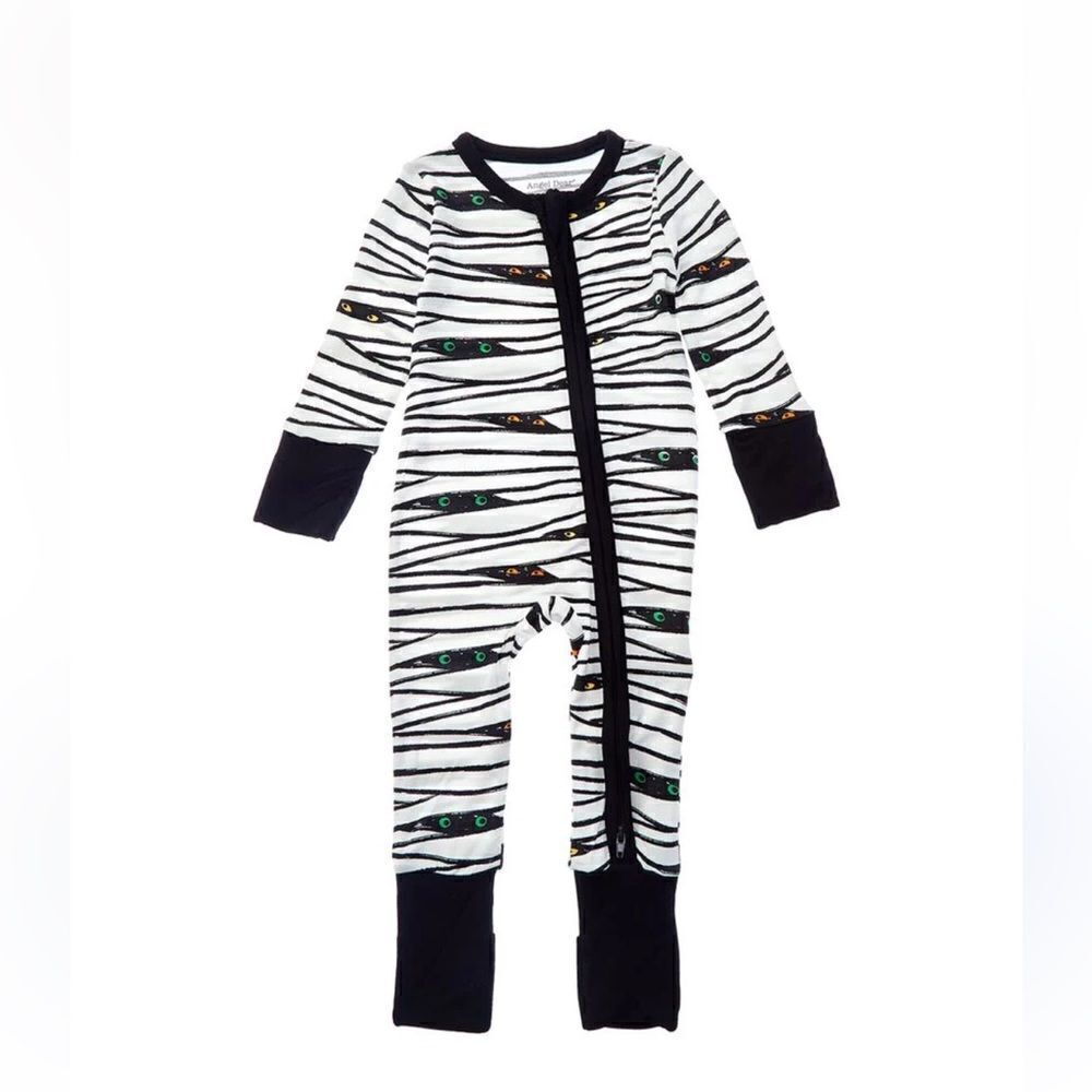 Angel Dear Two-way Zippered Footie Zebra